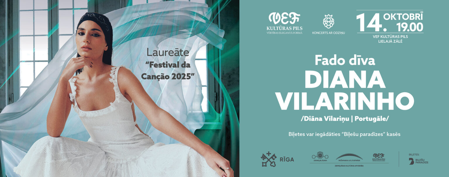 Portugāles fado jaunā balss Diana Vilarinho uzstāsies VEF Kultūras pilī