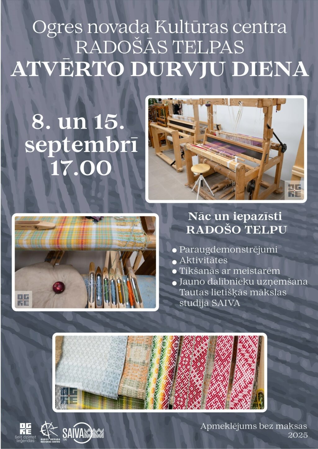 Radošās telpas ATVĒRTO DURVJU DIENA