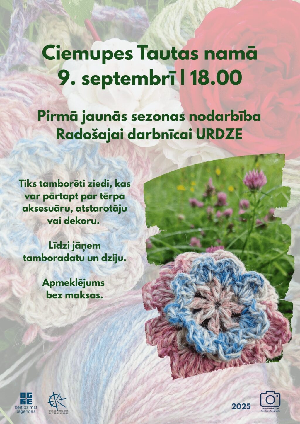 Pirmā jaunās sezonas nodarbība Radošajai darbnīcai URDZE