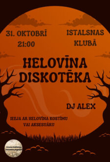 Helovīna diskotēka Istalsnas klubā