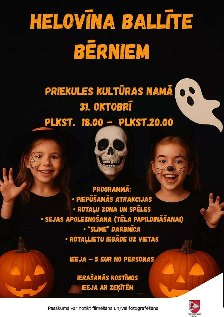 Helovīnu ballīte bērniem