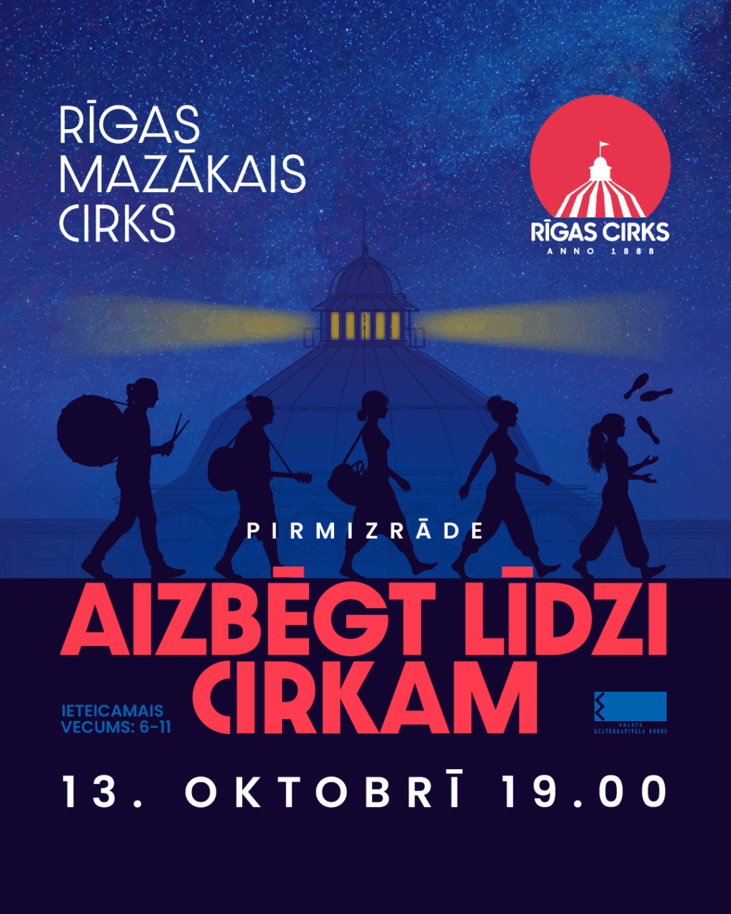 Izrāde bērniem “Aizbēgt līdzi cirkam”