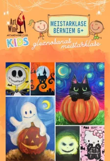 Art&Wine Meistarklase bērniem 6+ 'Zīmējam gleznas'