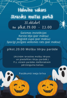 Halovīna vakars Strazdes muižas parkā
