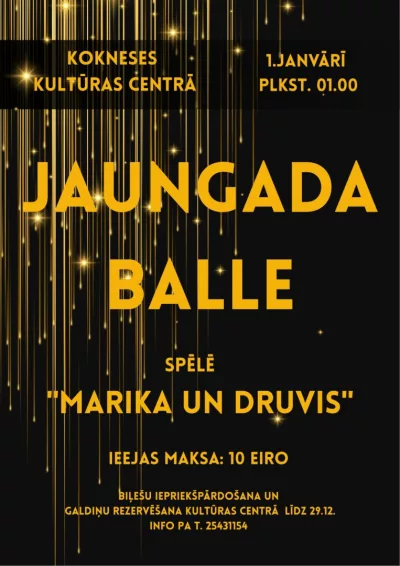 Jaungada balle Koknesē