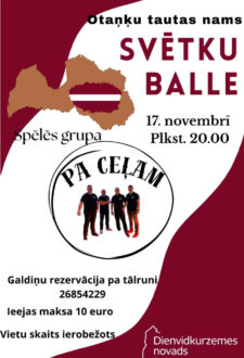 Svētku balle ar grupu “Pa ceļam”