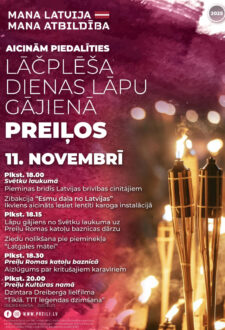 Lāčplēša dienas norises Preiļos