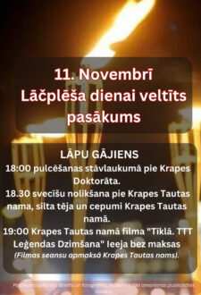 Lāčplēša dienai veltīts pasākums Krapē