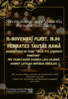 Lāčplēša dienas pasākums Rembatē