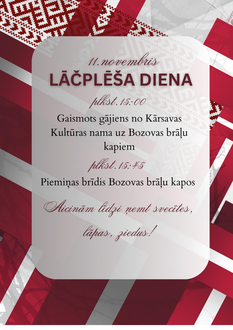 Gaismots gājiens no Kārsavas KN un piemiņas brīdis Bozovas brāļu kapos