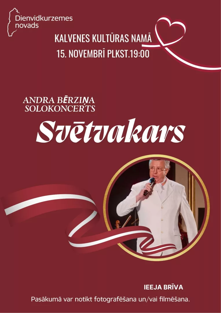 Andra Bērziņa solokoncerts “Svētvakars”