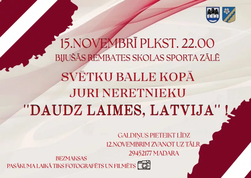 Svētku balle “Daudz laimes, Latvija!” Rembatē