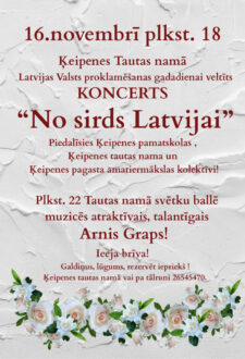 Koncerts “No sirds Latvijai” Ķeipenē