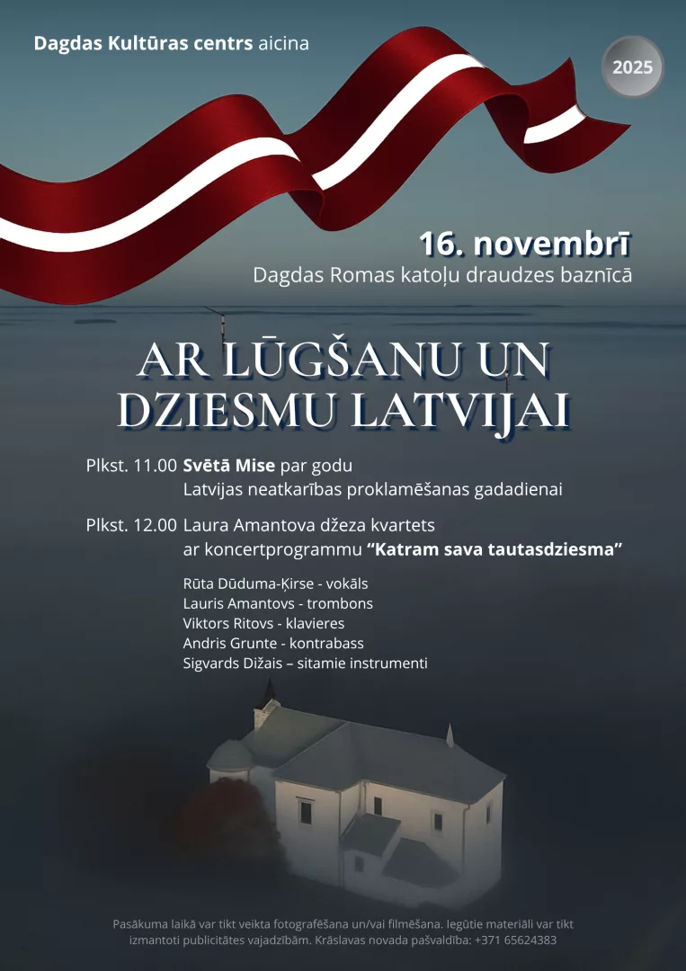 Valsts svētku pasākums "Ar lūgšanu un dziesmu Latvijai"