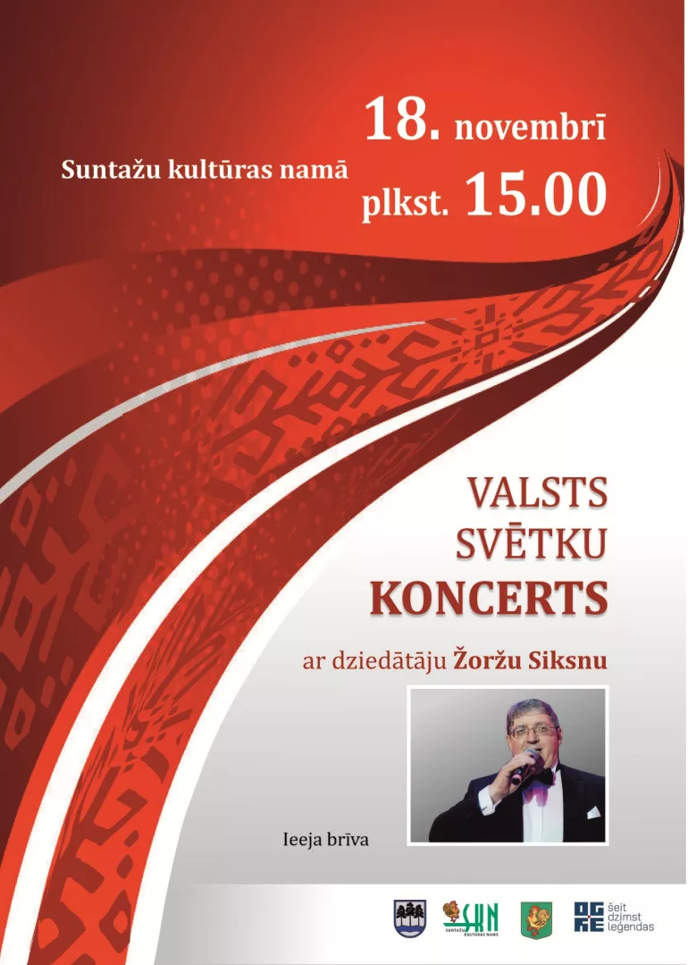 Valsts svētku koncerts ar Žoržu Siksnu Suntažos