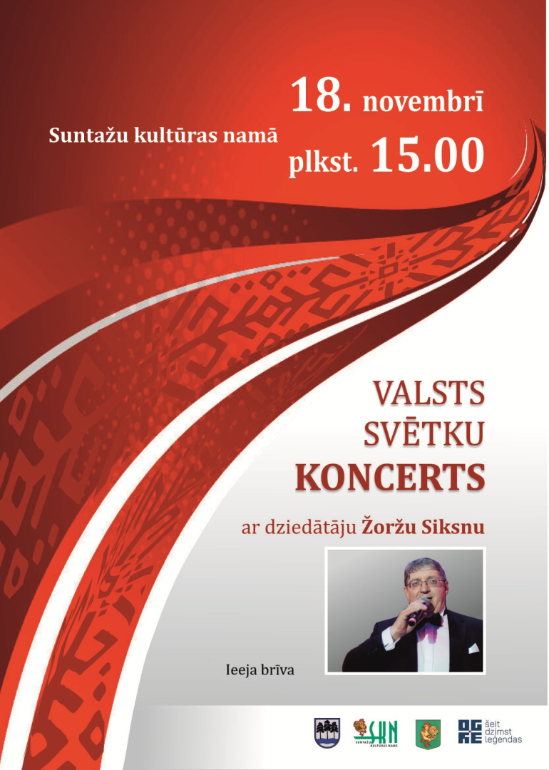 Valsts svētku koncerts ar Žoržu Siksnu Suntažos