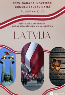 Izglītojoša un radoša nodarbība bērniem un jauniešiem "LATVIJA"