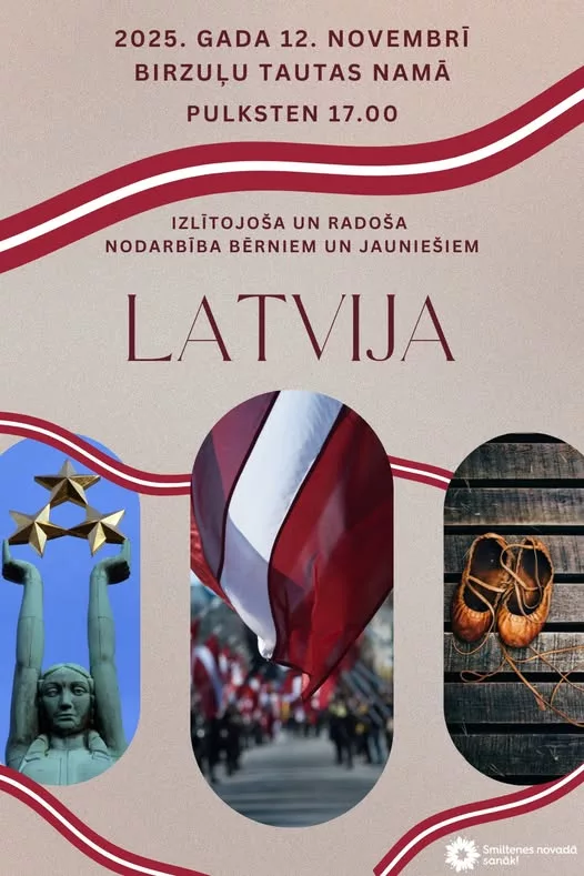 Izglītojoša un radoša nodarbība bērniem un jauniešiem "LATVIJA"