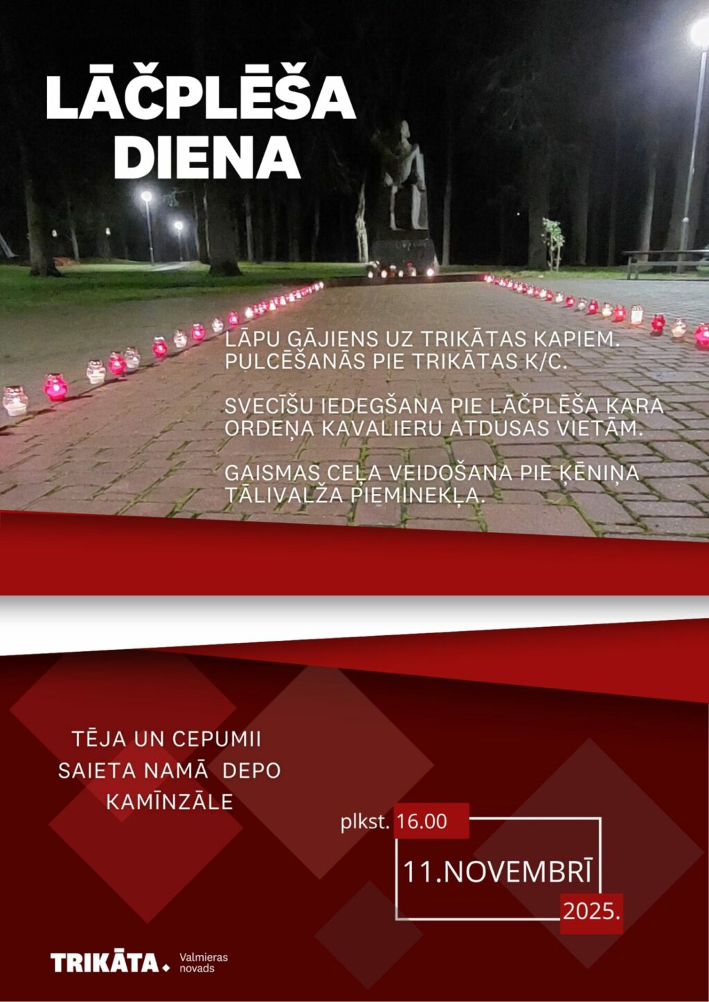 Lāčplēša dienas piemiņas pasākums Trikātā