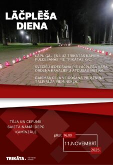 Lāčplēša dienas piemiņas pasākums Trikātā
