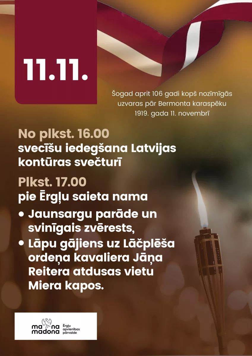 11. novembris – Lāčplēša diena Ērgļos!