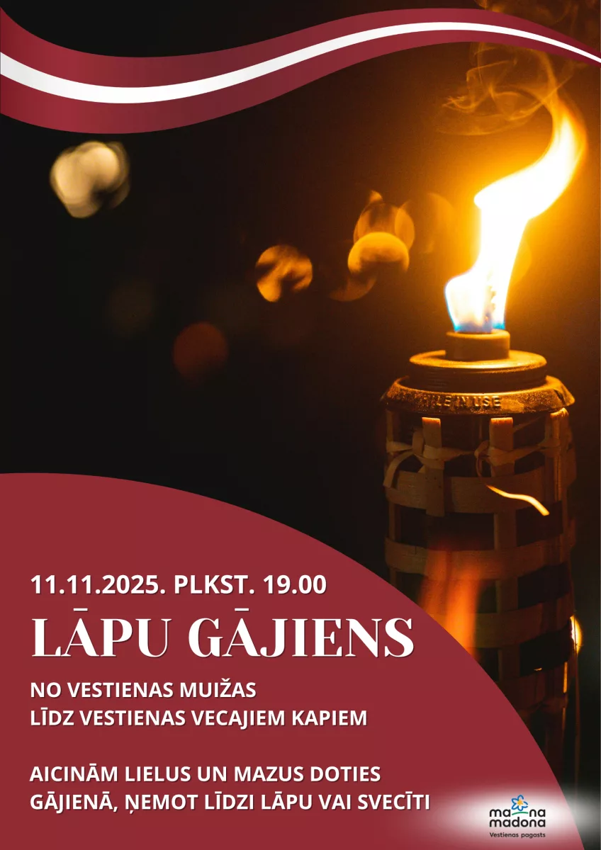 Lāčplēša dienas lāpu gājiens Vestienā