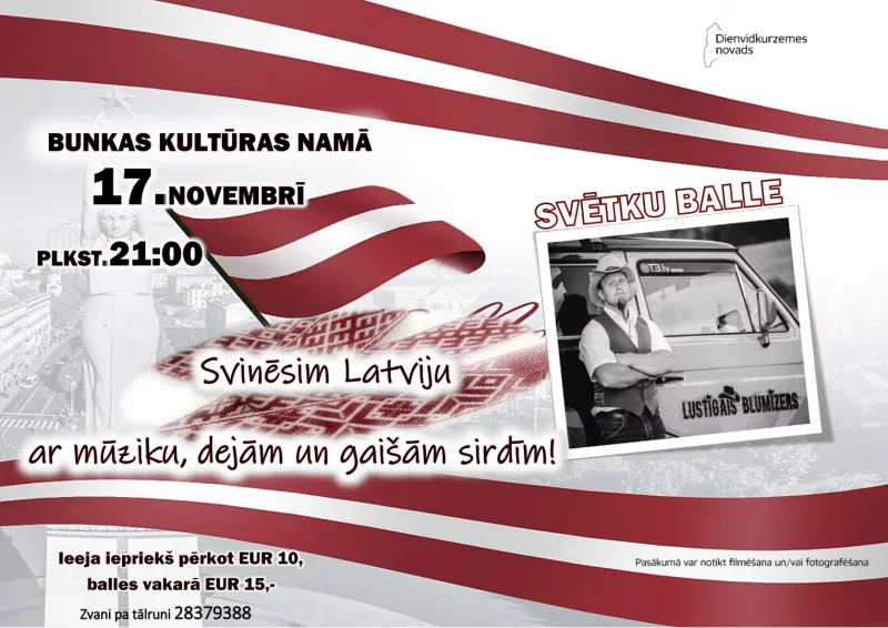 Svētku balle ar grupu “Lustīgais blumīzers”