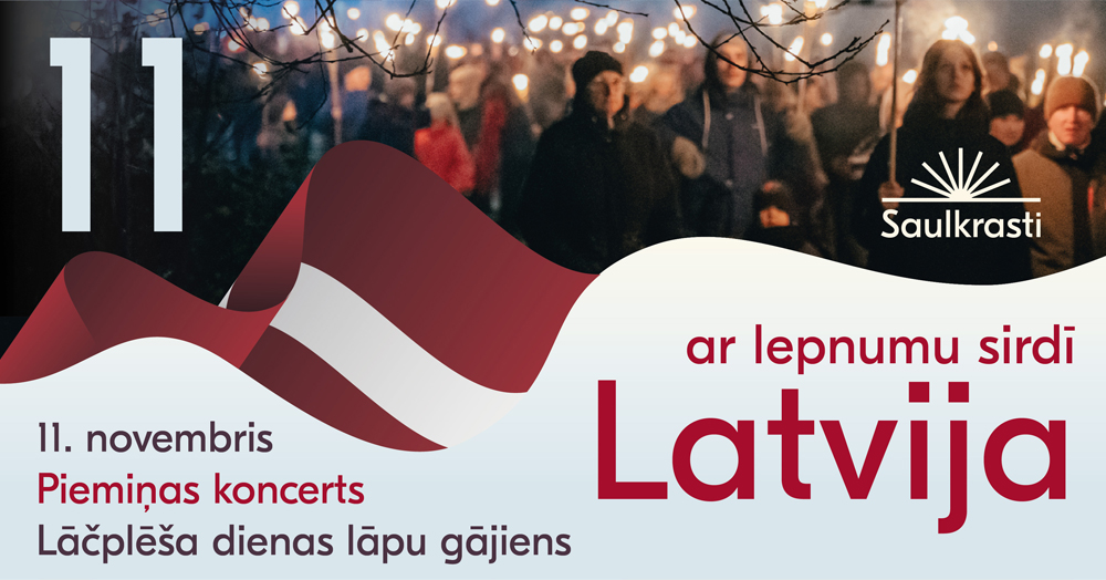 Lāčplēša dienas pasākumi Saulkrastos