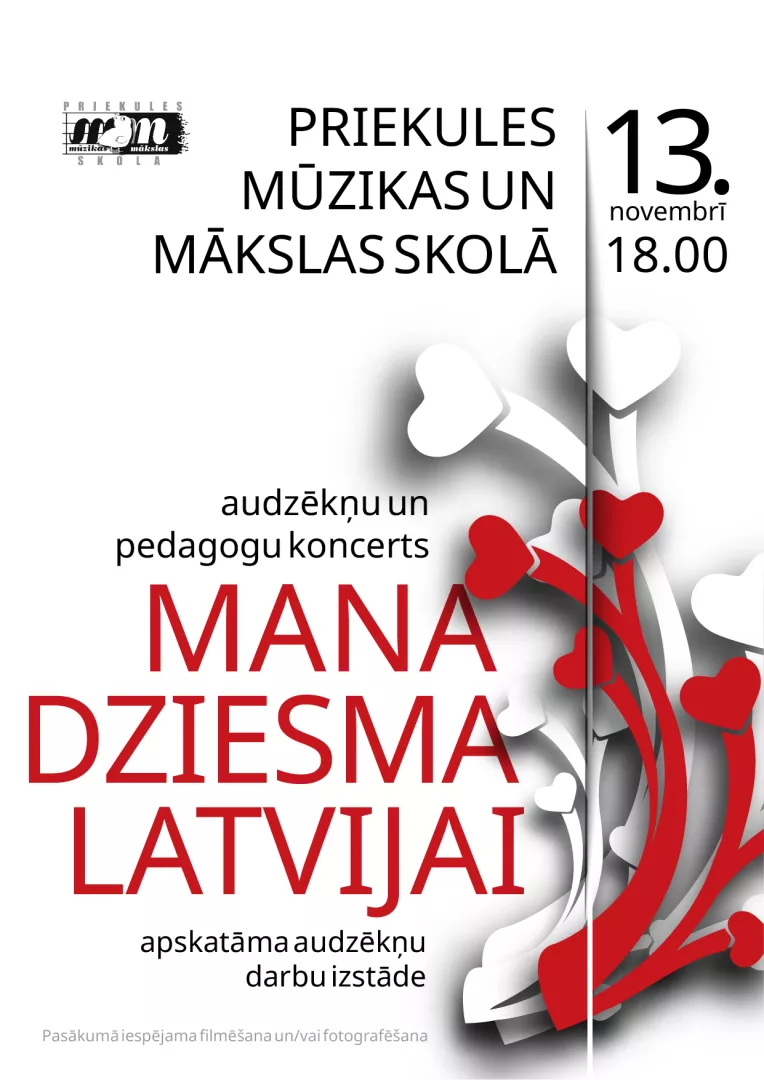 Koncerts “Mana dziesma Latvijai”