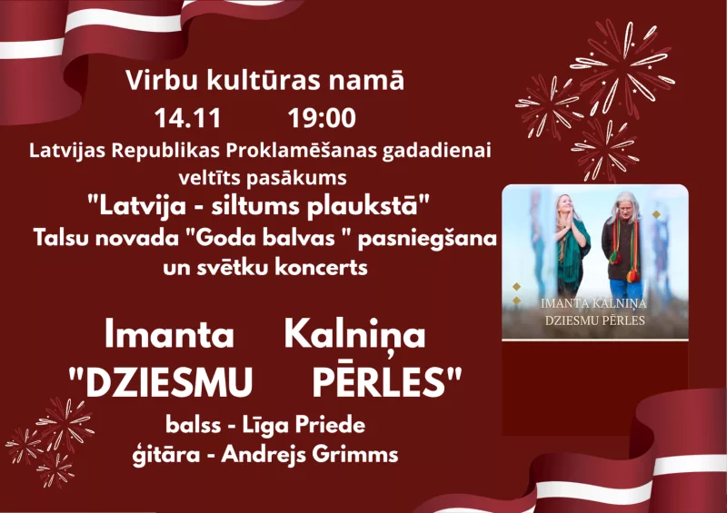 LR Proklamēšanas gadadienai veltīts pasākums „Latvija – siltums plaukstā”
