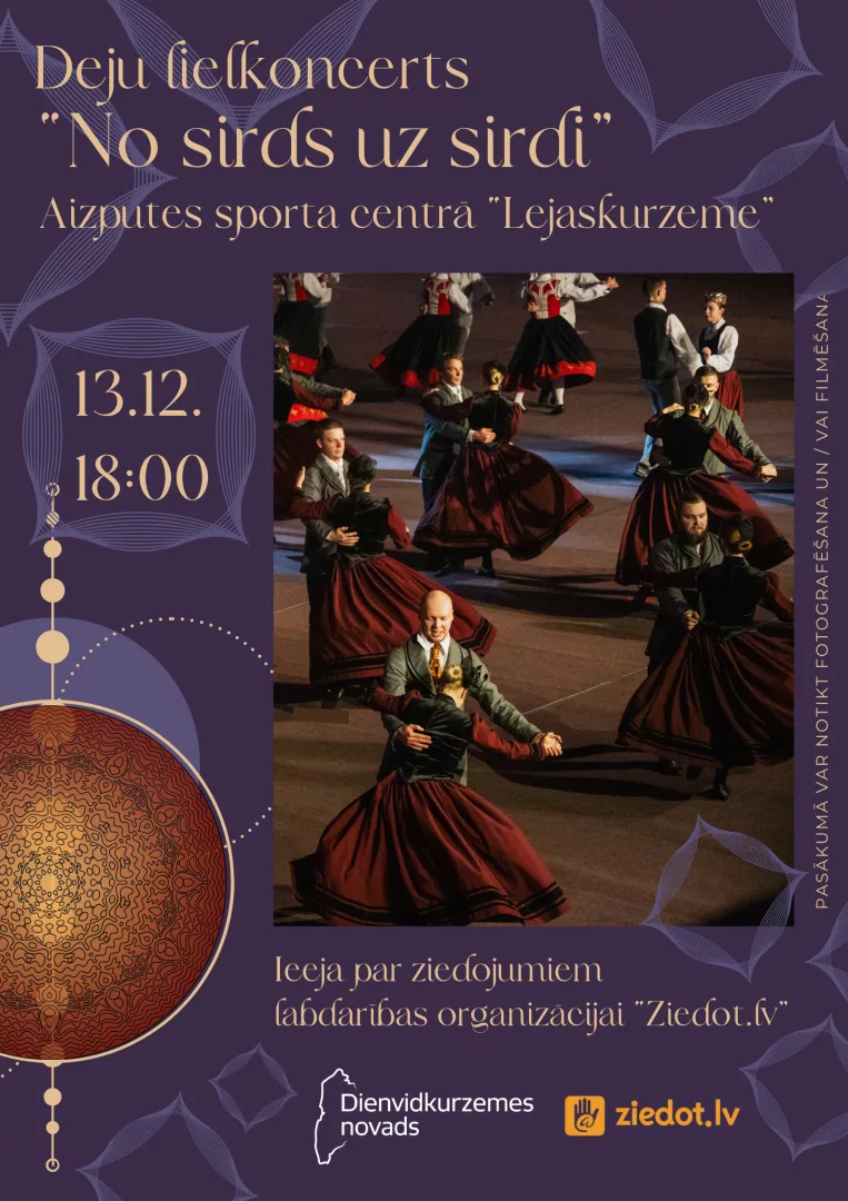 Labdarības deju lielkoncerts “No sirds uz sirdi”
