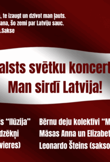 Valsts svētku koncerts “Man sirdī Latvija!” Jaunbērzes Tautas namā