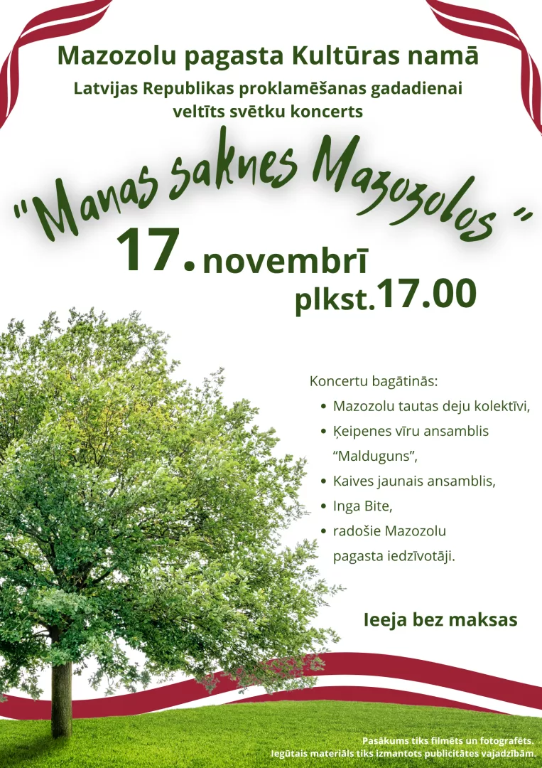 Svētku koncerts “Manas saknes Mazozolos”