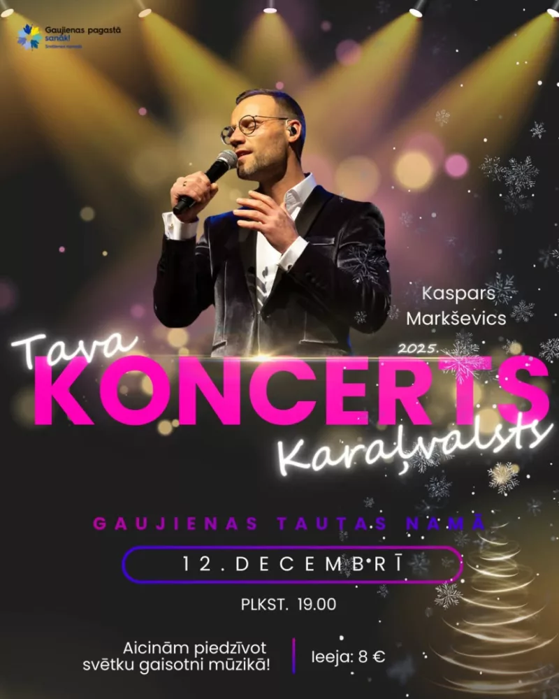 Mūziķa Kaspara Markševica koncerts “Tava karaļvalsts”