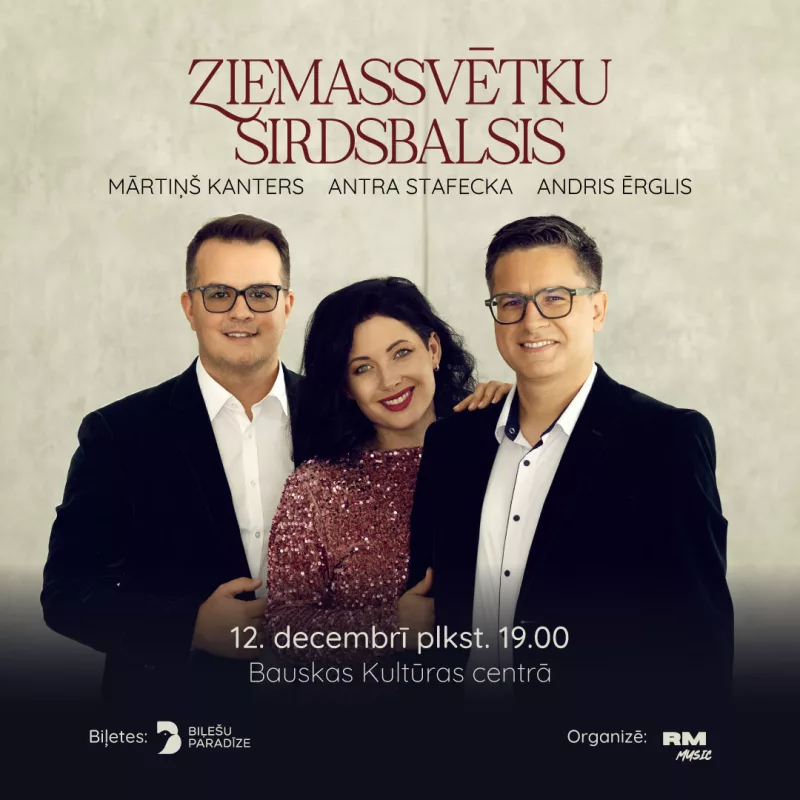 Antras Stafeckas, Mārtiņa Kantera un Andra Ērgļa koncerts “Ziemassvētku sirdsbalsis”