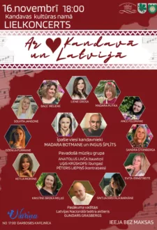 LIELKONCERTS “AR SIRDI KANDAVĀ UN LATVIJĀ”