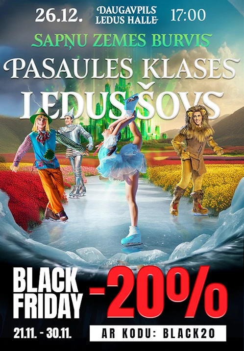 Ledus šovs 'Sapņu Zemes Burvis' krievu valodā