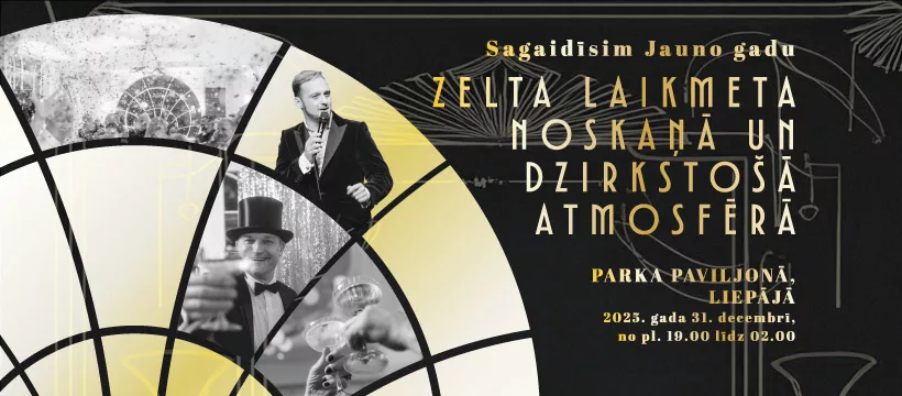 Jaungada sagaidīšana Parka Paviljonā Zelta laikmeta noskaņā