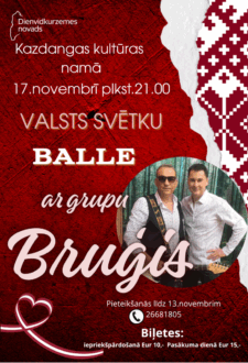 Svētku balle ar grupu “Bruģis”
