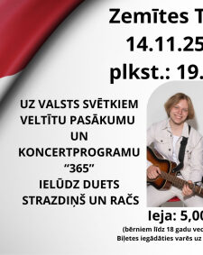 Valsts svētkiem veltīts pasākums un koncertprogramma "365"