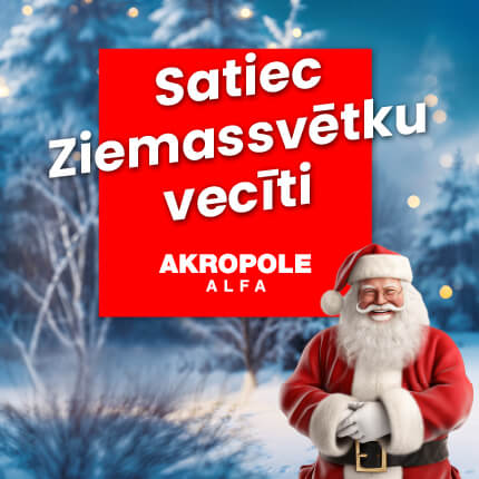 Satiec Ziemassvētku vecīti “AKROPOLE Alfa”
