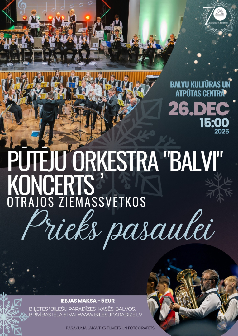 Pūtēju orķestra "Balvi" koncerts "Prieks pasaulei"
