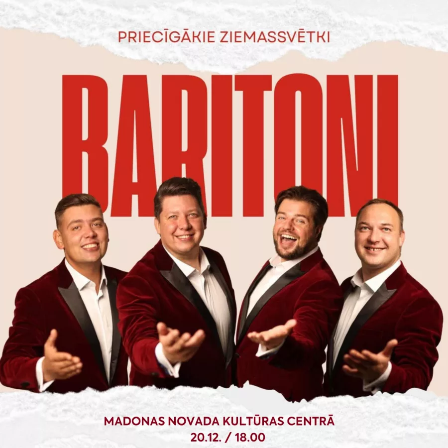 Priecīgākie Ziemassvētki kopā ar grupu BARITONI!