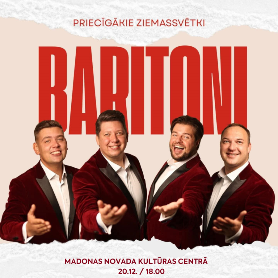 Priecīgākie Ziemassvētki kopā ar grupu BARITONI!