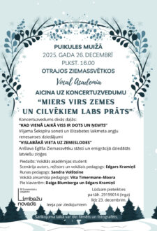 Koncerts – Miers virs zemes un cilvēkiem labs prāts