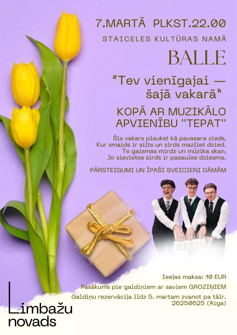 Balle "Tev vieīgajai – šajā vakarā"