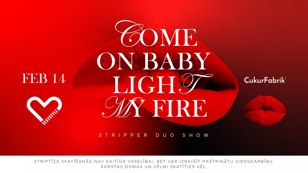 Striptīza duo šovs naktsklubā Cukurfabrik`