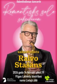 Raivo Stašana Valentīndienas koncerts “Romantisks solo saksofonam”