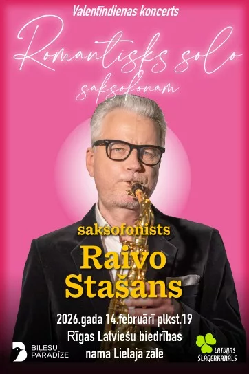 Raivo Stašana Valentīndienas koncerts “Romantisks solo saksofonam”