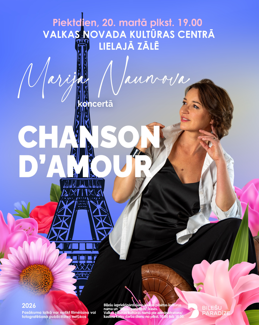 Marijas Naumovas koncerts “Chanson d’amour”